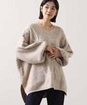 2_ケーブル柄VネックPO