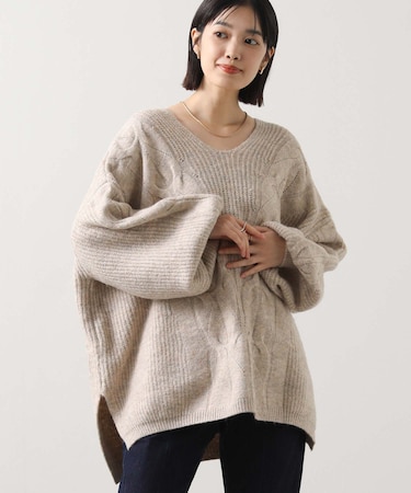 ２＿ケーブル柄ＶネックＰＯ