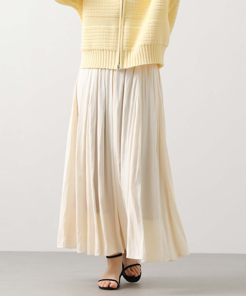 ６＿割繊サテンフレアマキシ