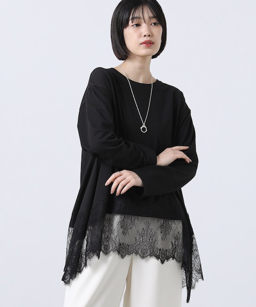 ２＿レースヘムワイドロンＴ