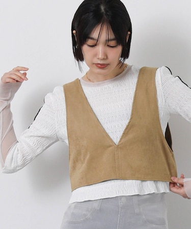 １＿ＥＣＯスエードビスチェ