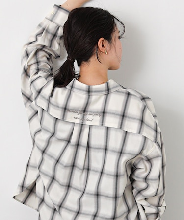 ２＿オンブレチェックシャツ