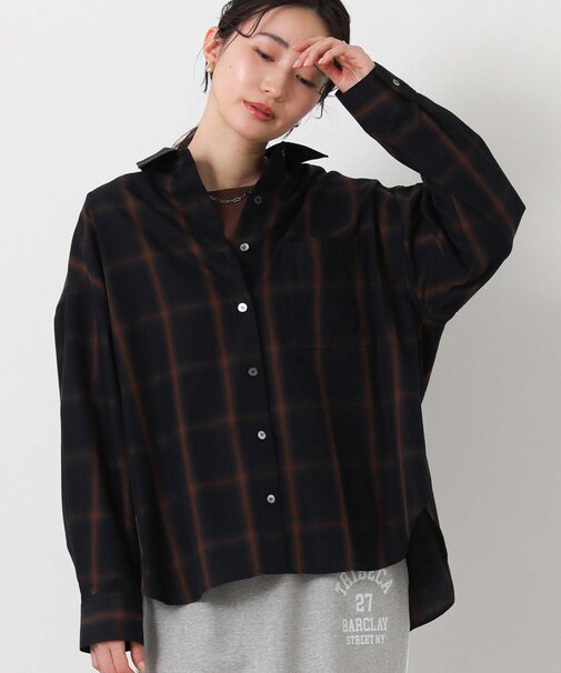 ２＿オンブレチェックシャツ