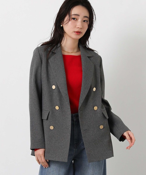 2＿金釦テーラーダブルJK｜グレディブリリアンの通販｜&mall