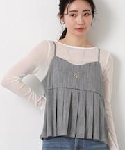 ２＿ＬＵスラブプリーツキャミ