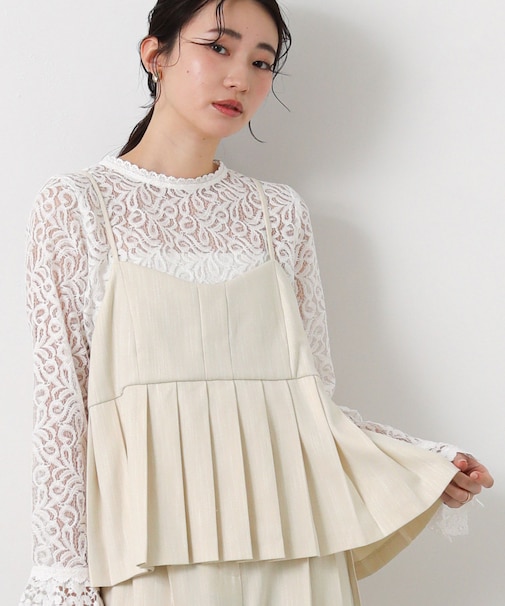 ２＿ＬＵスラブプリーツキャミ