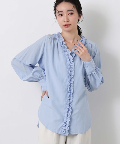 ２＿ＴＲローンフリルＶネック