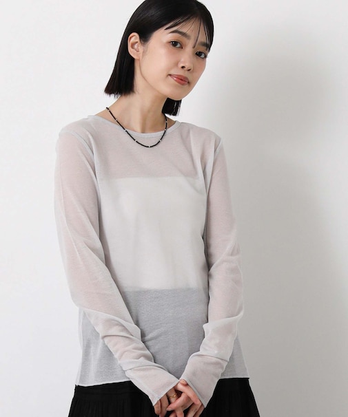 ３＿綿シアーボートネックＬＳ