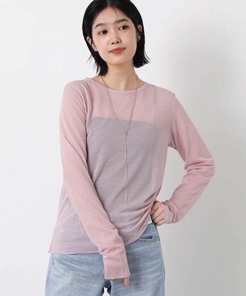 ３＿綿シアーボートネックＬＳ