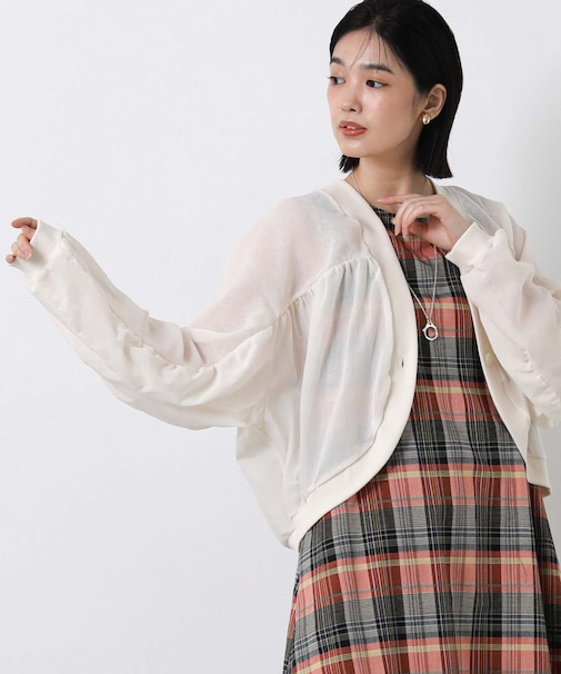 ２＿ガーゼ×シフォンボレロ