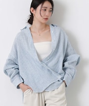３＿リネン柄シャツ