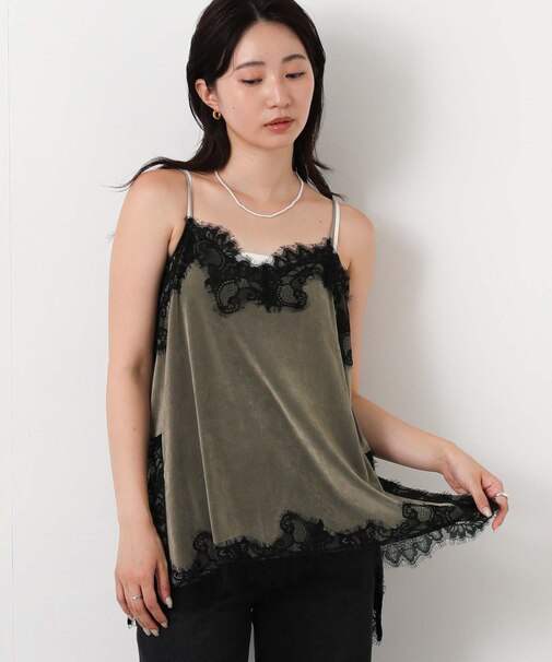 ２＿ベロアレースキャミ