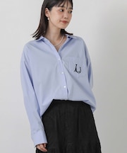 3_LU刺繍BASICシャツ
