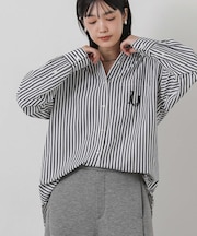３＿ＬＵ刺繍ＢＡＳＩＣシャツ