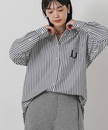 ３＿ＬＵ刺繍ＢＡＳＩＣシャツ
