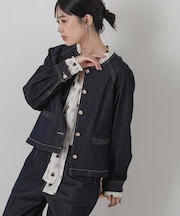 1_LUクルーデニムJK