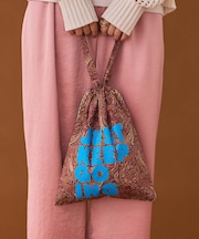 ペーズリーロゴ巾着BAG