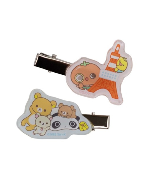 サンエックスユニバース×東京タワー アクリル前髪クリップ2個セット