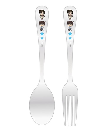 ステンレススプーン＆フォーク　工藤新一＆毛利蘭