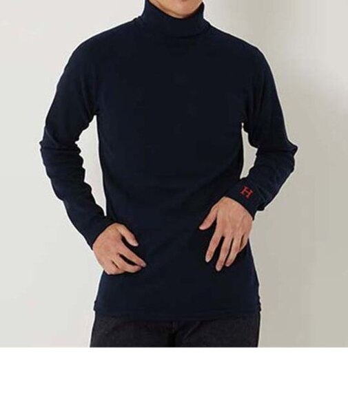 ストレッチフライス タートルネック ロングスリーブ Tシャツ