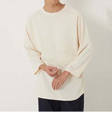 Hエンブロイダリー ベースボールTシャツ