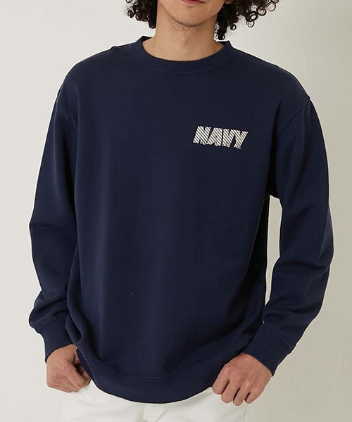 haru01283 　STONE  クルーネックスウェット セール】＜Steven Alan＞ CR ウラケ フリーダムスリーブ クルーネック