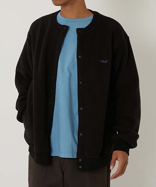 新品ボアフリーススナップボタンジャケット M 新品ボアフリーススナップボタンジャケット M