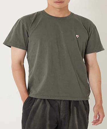 ハートイン HRMクラックプリント ショートスリーブTシャツ