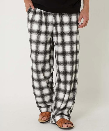 ピグメントプリント ダブルニットパイル イージートラウザーズ