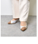 【&mallクーポン併用可】異素材切替ポインテッドパンプス WASHINGTON 323-95108-24SS