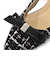 【&mallクーポン併用可】リボンポインテッドパンプス WASHINGTON 323-93119-AW