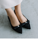 【&mallクーポン併用可】リボンポインテッドパンプス WASHINGTON 323-93119-AW