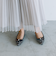 【&mallクーポン併用可】リボンポインテッドパンプス WASHINGTON 323-93119-AW