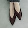 晴雨兼用Vカットポインテッドフラットパンプス WASHINGTON 398-71208
