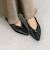 晴雨兼用Vカットポインテッドフラットパンプス WASHINGTON 398-71208