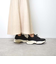 【&mallクーポン併用可】ラインストーン厚底スニーカー-246 ALL BLACK 346-246