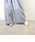 Vカットスクエアフラットシューズ WASH 370-2014