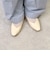 Vカットスクエアフラットシューズ WASH 370-2014