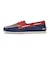 STS13164　A/O 2-EYE WEDGE SUEDE(W)　NAVY/RED　547678-0001