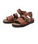 D810729　PITTOCK STRAP SANDAL　DK.BROWN　608308-0002