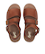 D810729　PITTOCK STRAP SANDAL　DK.BROWN　608308-0002