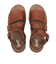 D810729　PITTOCK STRAP SANDAL　DK.BROWN　608308-0002