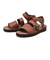 D810729　PITTOCK STRAP SANDAL　DK.BROWN　608308-0002