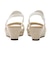 W2005　WEDGE SANDAL 5　WHITE/BEIGE　611888-0002