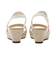 W2005　WEDGE SANDAL 5　WHITE/BEIGE　611888-0002