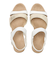 W2005　WEDGE SANDAL 5　WHITE/BEIGE　611888-0002