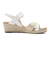 W2005　WEDGE SANDAL 5　WHITE/BEIGE　611888-0002