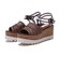 NC60172　RAFFIA SND 7.5　BROWN　613581-0001