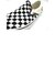 V98CLA　SLIP ON　NVY/WHT CHECK　466091-0014