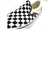 V98CLA　SLIP ON　NVY/WHT CHECK　466091-0014